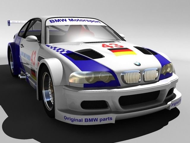 M3 e46 gtr 3D Модель .c4d .max .obj .3ds .fbx .stl .blend