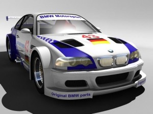 bmw m3 e46 gtr 3D Модель