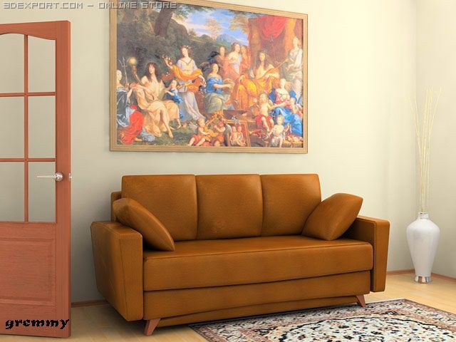 divan classic Modelo 3D .c4d .max .obj .3ds .fbx .stl .blend 