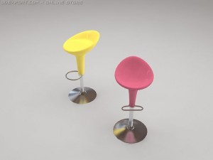 bar chair Model 3D