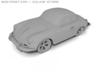porshe 356 b Modelo 3D