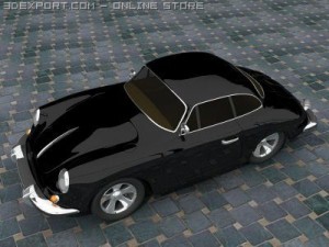 porshe 356 b 3D Модель