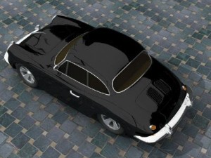 porshe 356 b 3D Модель