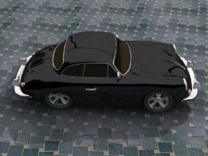 porshe 356 b 3D Модель