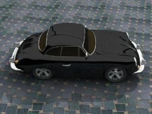 porshe 356 b 3D Model