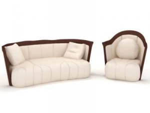 sofa + armchair Modelo 3D