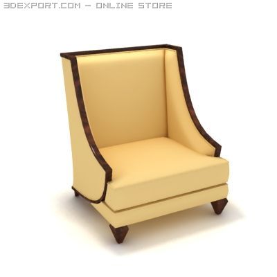 armchair 3D मॉडल .c4d .max .obj .3ds .fbx .stl .blend 