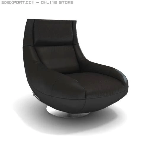 armchair 2 3D Model .c4d .max .obj .3ds .fbx .stl .blend 