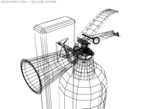 fire extinguisher Modello 3D