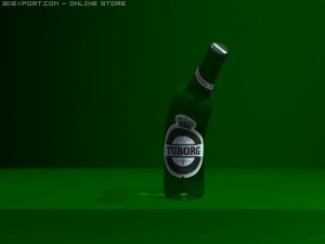 bottle of tuborg green 3Dモデル