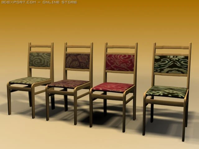 chairs4 3D Model .c4d .max .obj .3ds .fbx .stl .blend 