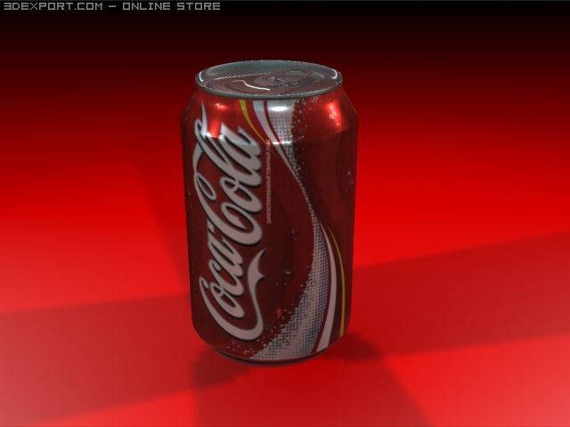 coca cola 3D Model .c4d .max .obj .3ds .fbx .stl .blend 