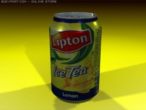 lipton ice tee lemon Model 3D