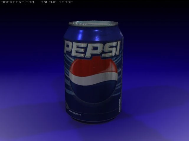 pepsi 3D Model .c4d .max .obj .3ds .fbx .stl .blend 