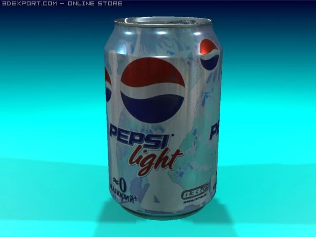 Pepsi Light 3D Modell .c4d .max .obj .3ds .fbx .stl .blend 