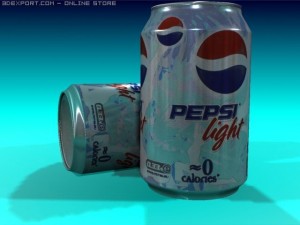 pepsi light Model 3D