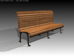 bench Model 3D