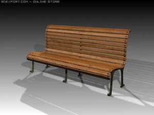 banc Modèle 3D