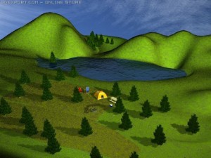 campsite scene Modelo 3D