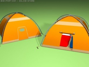 campsite scene Modelo 3D