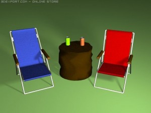 campsite scene Modelo 3D