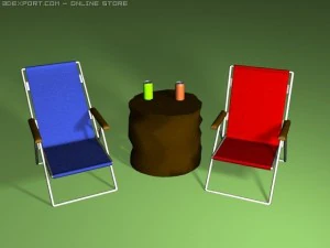 campsite scene 3D Model