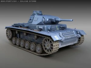 panzer iii ausf f 3D Model
