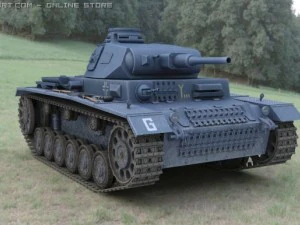 panzer iii ausf f 3D Model