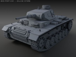 panzer iii ausf f 3D 모델