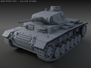 panzer iii ausf f 3D 모델