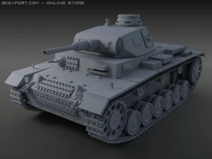 panzer iii ausf f 3D Model