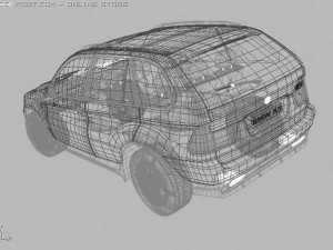 bmw x5 black Model 3D