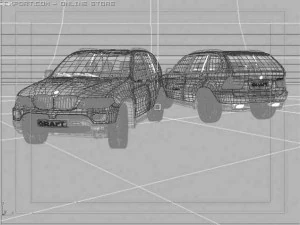 bmw x5 black 3D Model