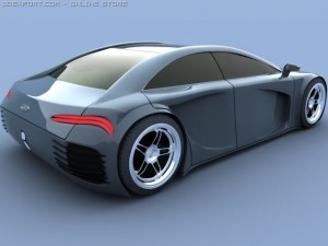 audi concept car 3D 模型
