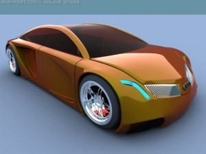 audi concept car 3D 模型