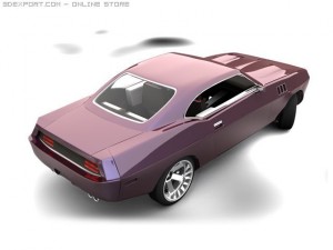 muscle car 68 concept 3D 모델