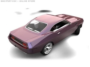 muscle car 68 concept 3D Model