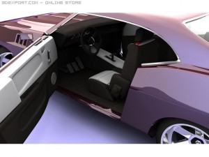 muscle car 68 concept 3D 모델