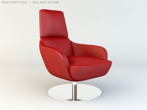 natuzzi chair  model 2236 3D Model