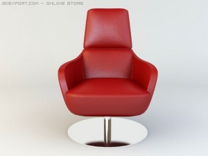 natuzzi chair  model 2236 Modello 3D