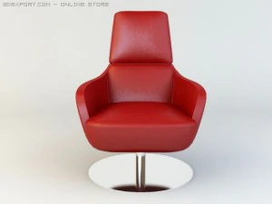 natuzzi chair  model 2236 3D Model