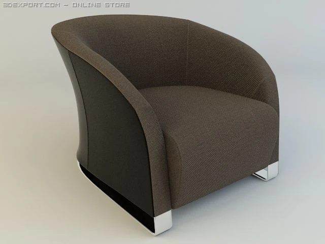 natuzzi chair model 2432 3D Model .c4d .max .obj .3ds .fbx .stl .blend 