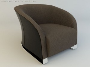 natuzzi chair model 2432 3D Model