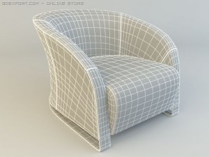 natuzzi chair model 2432 3D Model