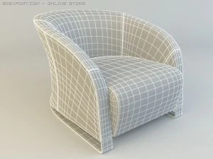 natuzzi chair model 2432 3D Model