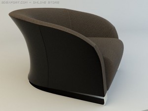 natuzzi chair model 2432 3D Model