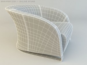 natuzzi chair model 2432 3D Model