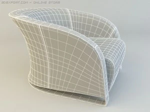 natuzzi chair model 2432 3D Model
