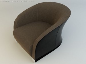 natuzzi chair model 2432 3D Model