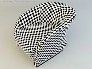 natuzzi chair model 2432 3D Model